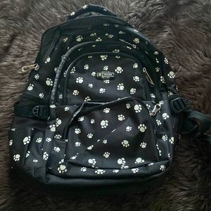 paw print backpack/book bag